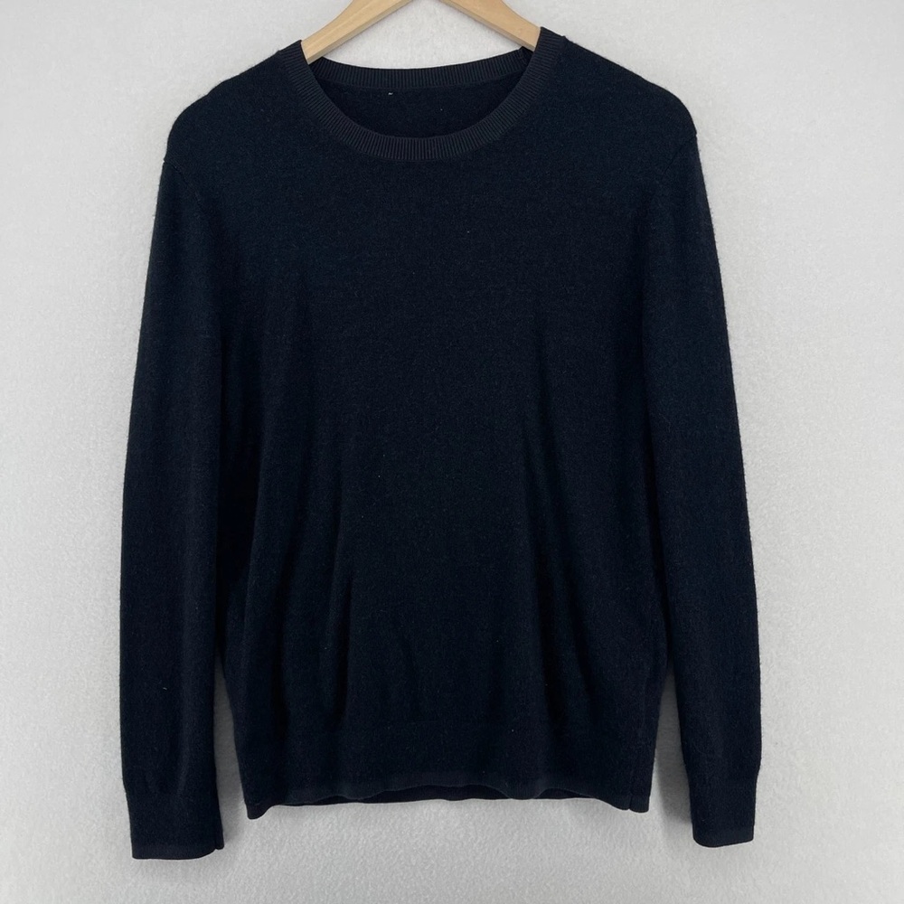 COS Men's Navy Crewneck Sweater